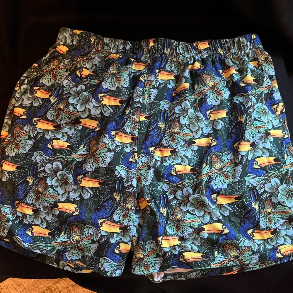 Tropical Print Women's Athletic Shorts